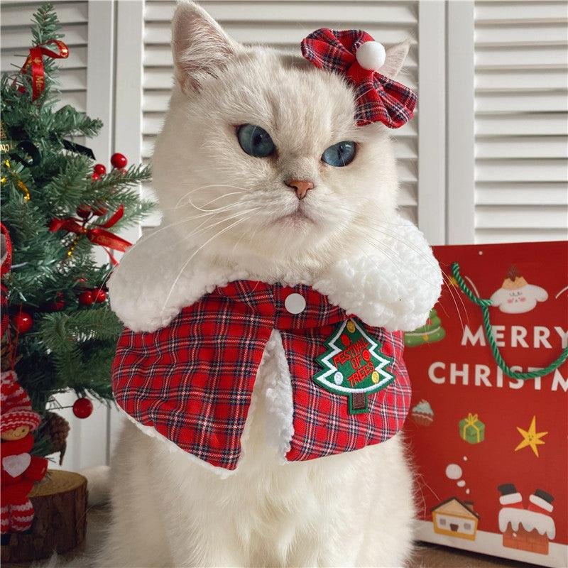 Festive Feline Holiday Shawl - Eco and More Pet Store