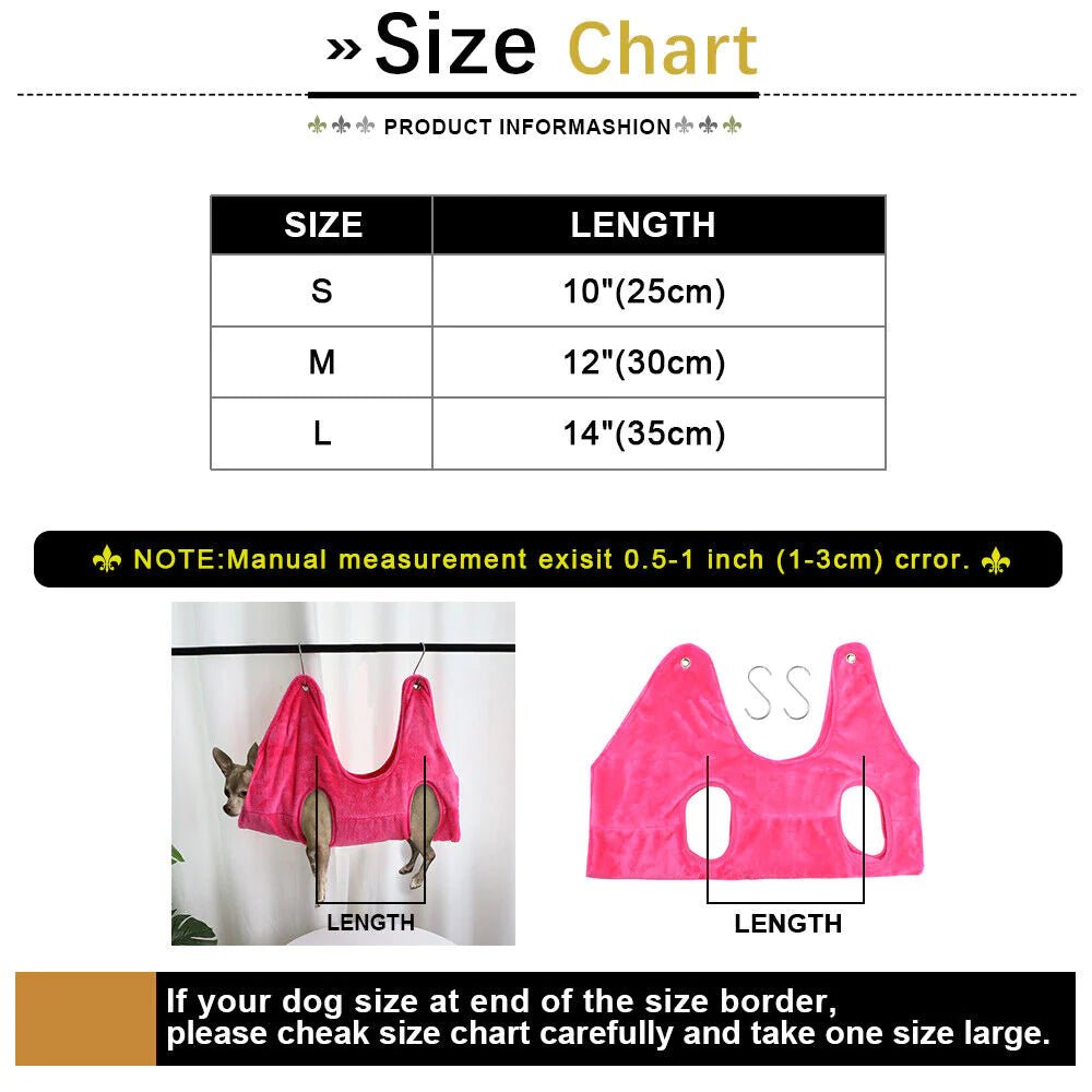 Grooming Hanging Hammock Harness | Portable Pet Dog Cat Grooming Hanging Hammock Harness Breathable Groom Helper US - Eco and More Pet Store DBA Overseen