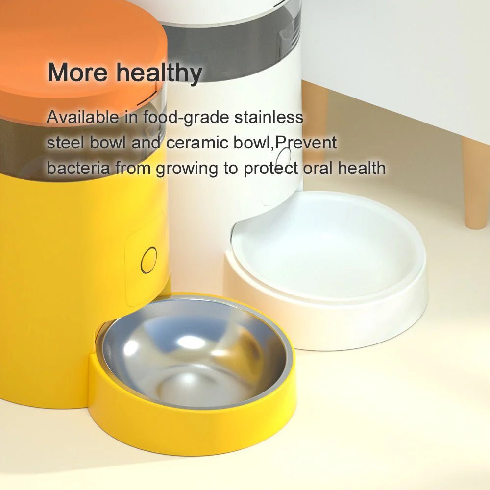 HEYBO Automatic Cat Feeder Wi - Fi Rechargeable Cats Food Dispenser with 30 - Day Life - Eco and More Pet Store DBA Overseen