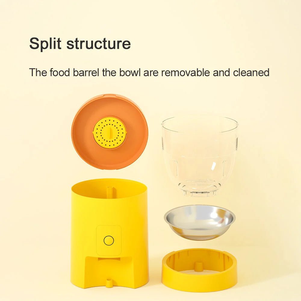 HEYBO Automatic Cat Feeder Wi - Fi Rechargeable Cats Food Dispenser with 30 - Day Life - Eco and More Pet Store DBA Overseen