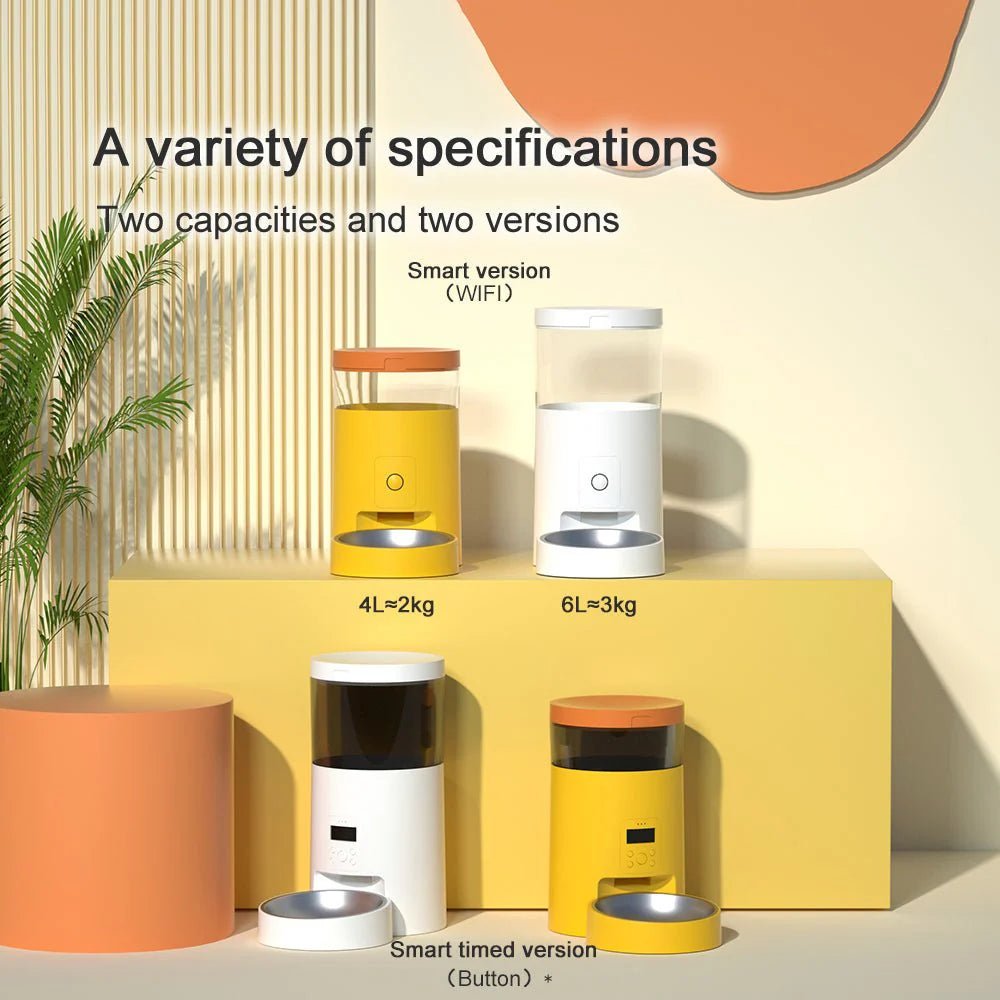 HEYBO Automatic Cat Feeder Wi - Fi Rechargeable Cats Food Dispenser with 30 - Day Life - Eco and More Pet Store DBA Overseen