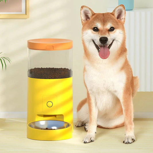 HEYBO Automatic Cat Feeder Wi - Fi Rechargeable Cats Food Dispenser with 30 - Day Life - Eco and More Pet Store DBA Overseen