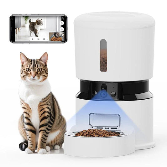 HEYBO Automatic Pet Feeder with Camera | App Controlled - Eco and More Pet Store DBA Overseen