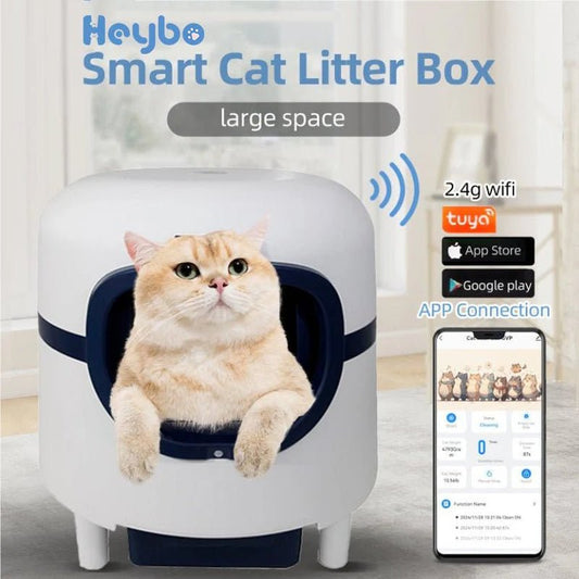 HEYBO Stylish Litter Box Cat Supplies with Smart Sensor - Eco and More Pet Store DBA Overseen