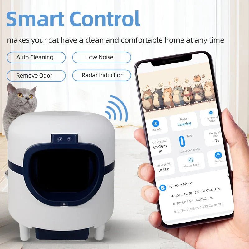 HEYBO Stylish Litter Box Cat Supplies with Smart Sensor - Eco and More Pet Store DBA Overseen