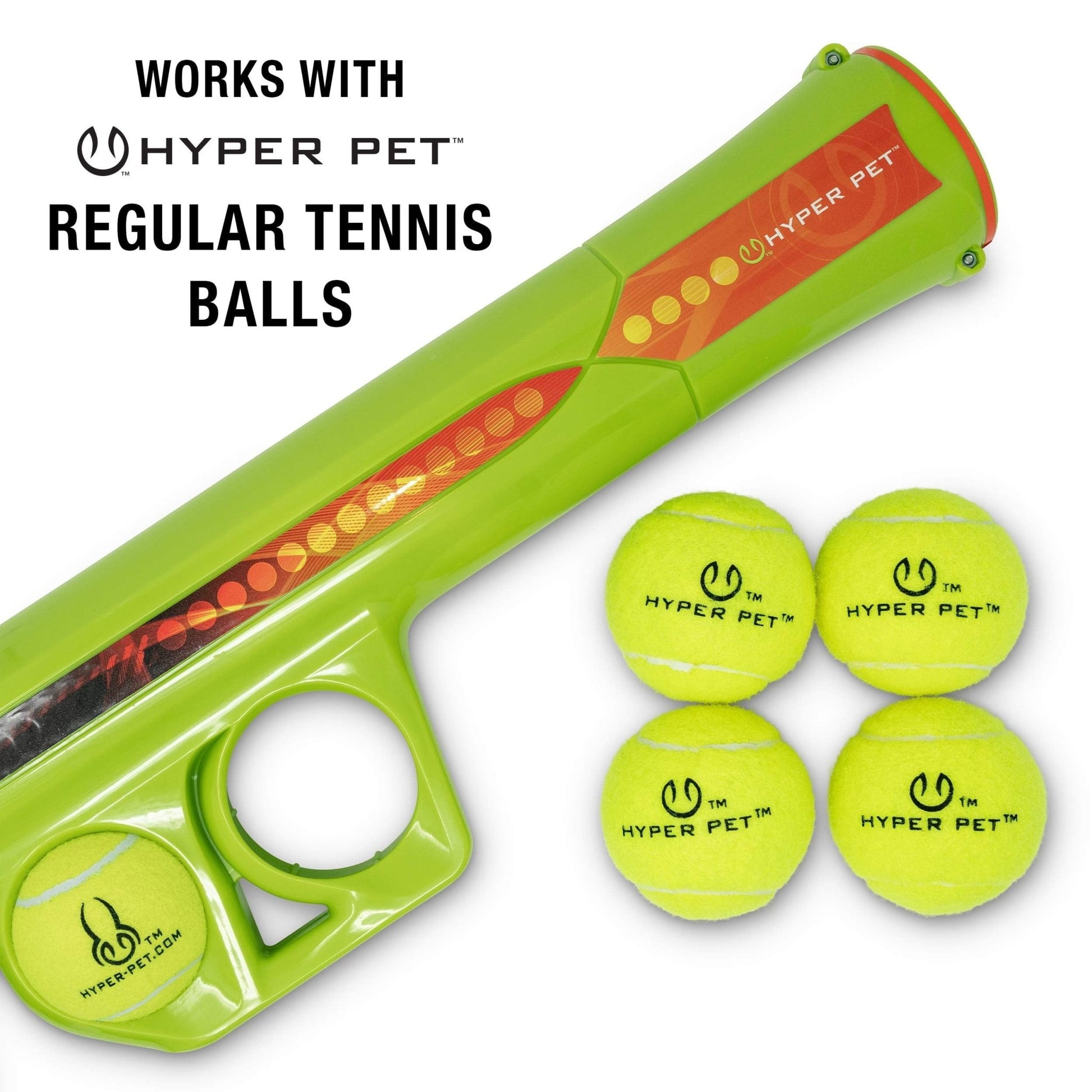 "Hyper Pet K9 Kannon Interactive Dog Tennis Ball Launcher - Hands - Free Fetch Toy with One Safe Tennis Ball for Endless Outdoor Fun!" - Eco and More Pet Store