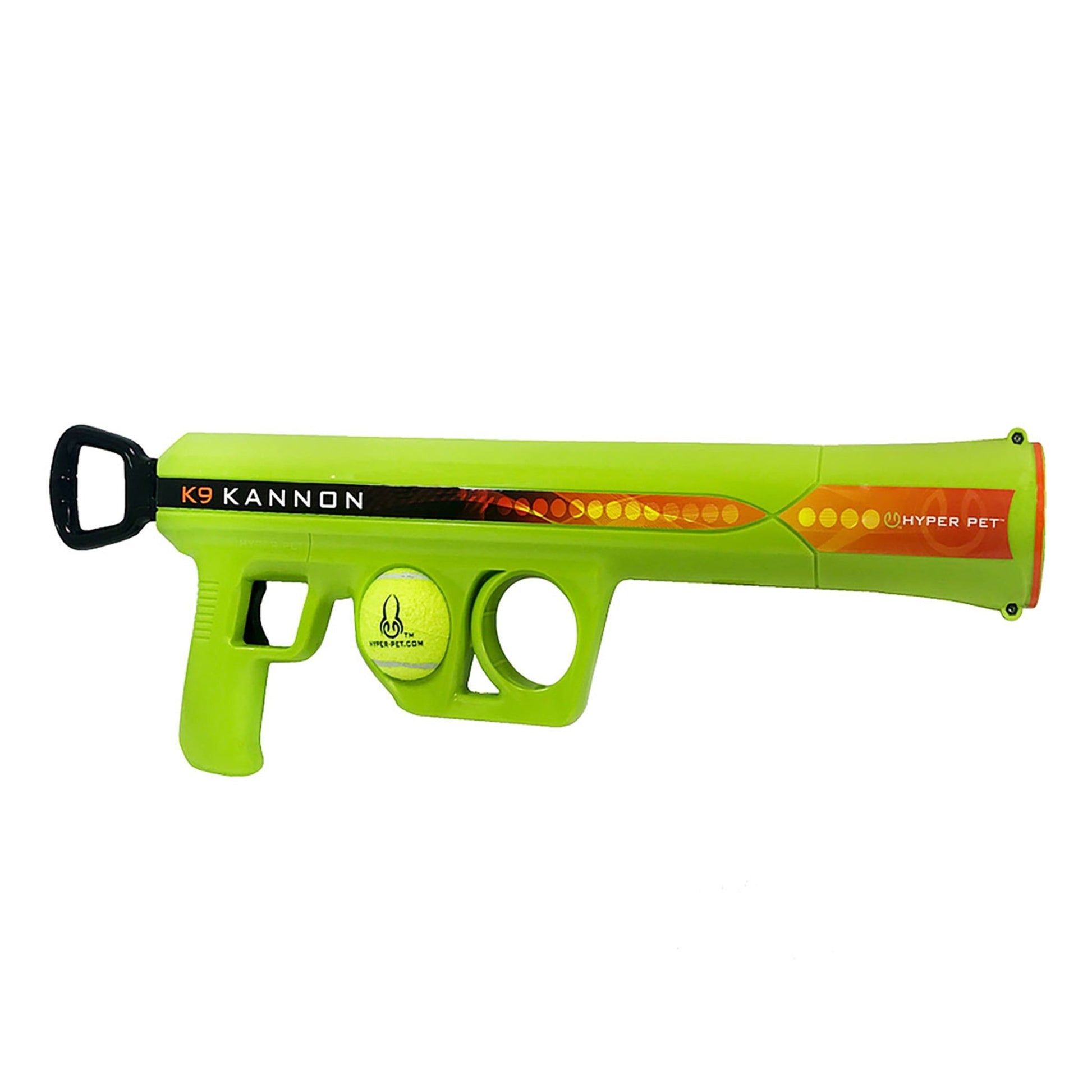 "Hyper Pet K9 Kannon Interactive Dog Tennis Ball Launcher - Hands - Free Fetch Toy with One Safe Tennis Ball for Endless Outdoor Fun!" - Eco and More Pet Store