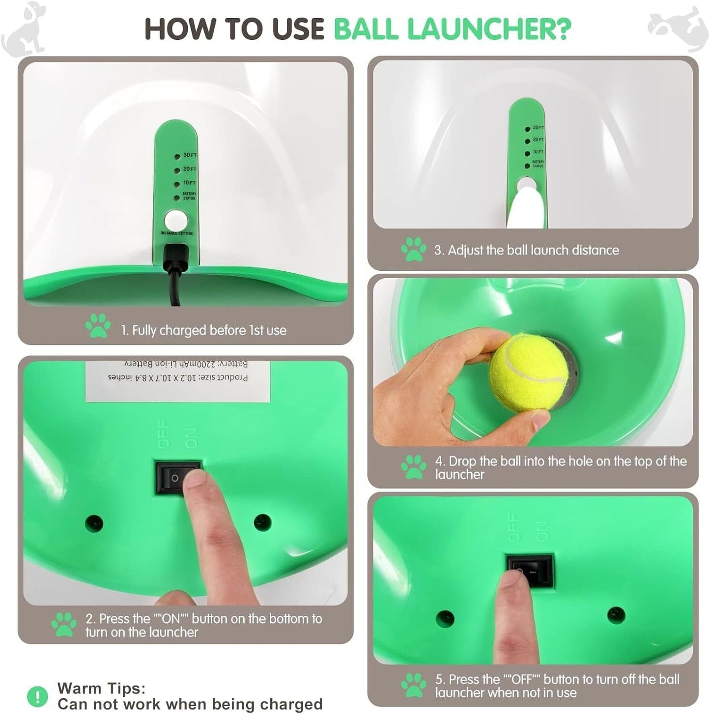 "Interactive Automatic Dog Ball Launcher - Hands - Free Tennis Ball Thrower for Endless Fetch Fun!" - Eco and More Pet Store