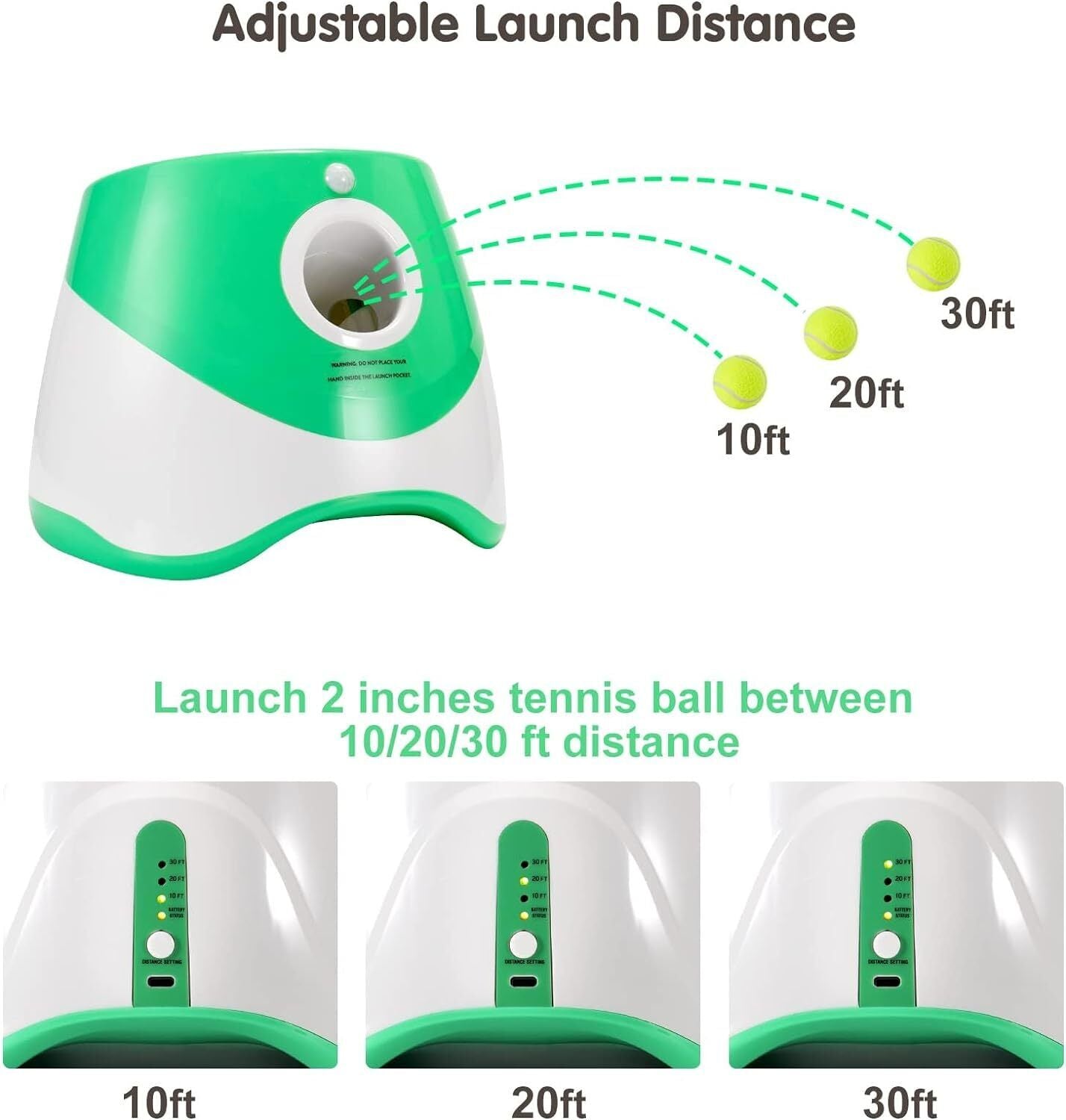 "Interactive Automatic Dog Ball Launcher - Hands - Free Tennis Ball Thrower for Endless Fetch Fun!" - Eco and More Pet Store