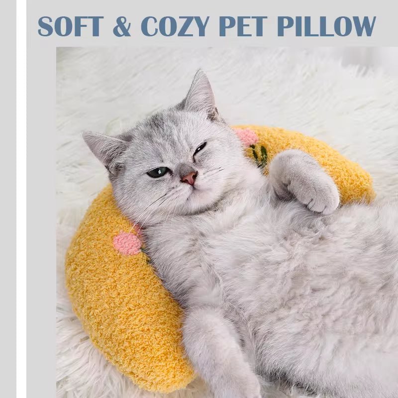 Little Pillow for Cats Fashion Neck Protector Deep Sleep Puppy U - Shaped Pillow Cat Pillow Kitten Headrest Dog Sleeping Pillow - Eco and More Pet Store