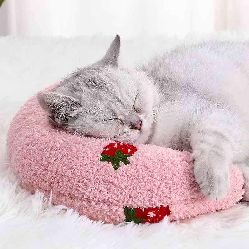 Little Pillow for Cats Fashion Neck Protector Deep Sleep Puppy U - Shaped Pillow Cat Pillow Kitten Headrest Dog Sleeping Pillow - Eco and More Pet Store