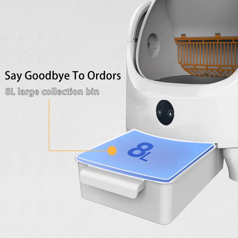 Open Top Smart Cat Litter Box | Automatic Self - Cleaning US Spot Delivery within 3 Days - Eco and More Pet Store DBA Overseen