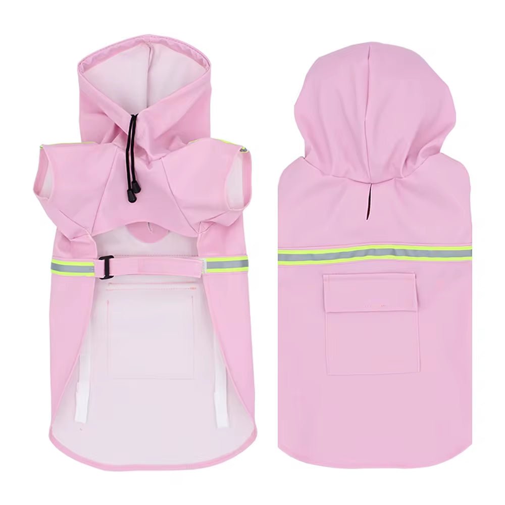 Pet Poncho Dog Raincoats Reflective Small Large Dogs Rain Coat Waterproof Jacket S - 5XL Fashion Outdoor Breathable Puppy Clothes - Eco and More Pet Store