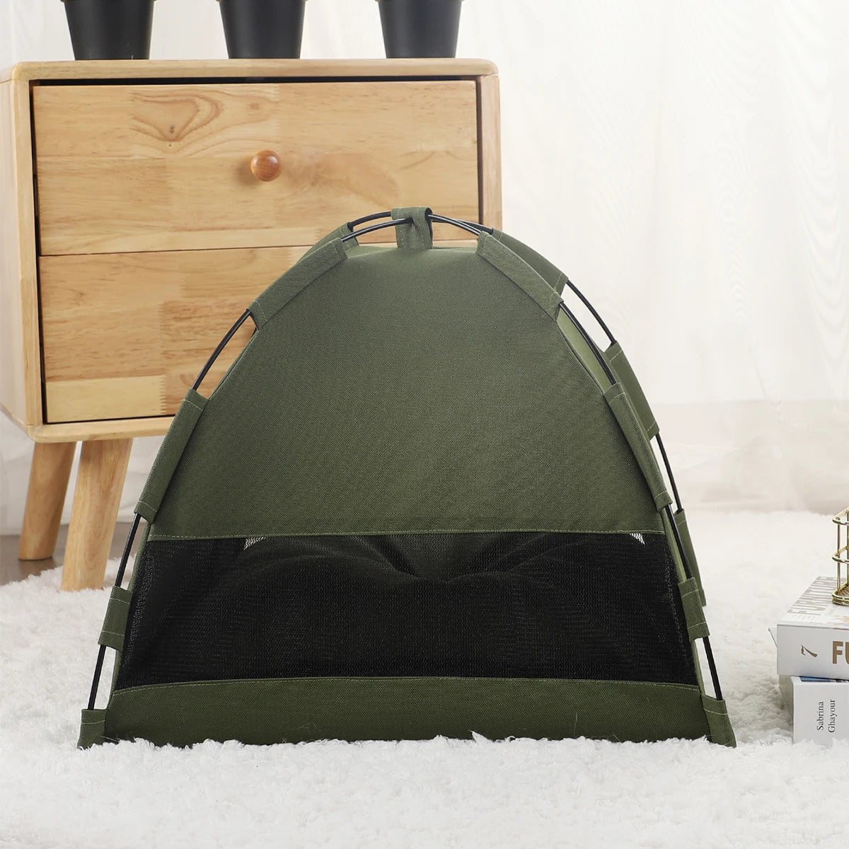 Pet Tent Bed Cats House Supplies Products Accessories Warm Cushions Furniture Sofa Basket Beds Winter Clamshell Kitten Tents Cat - Eco and More Pet Store