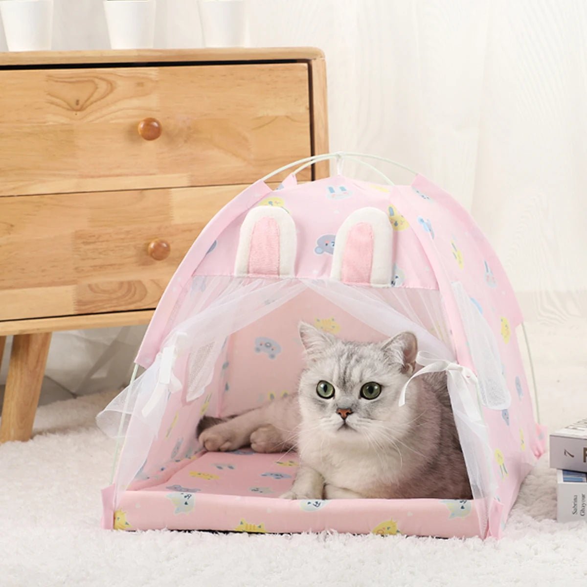 Pet Tent Bed Cats House Supplies Products Accessories Warm Cushions Furniture Sofa Basket Beds Winter Clamshell Kitten Tents Cat - Eco and More Pet Store