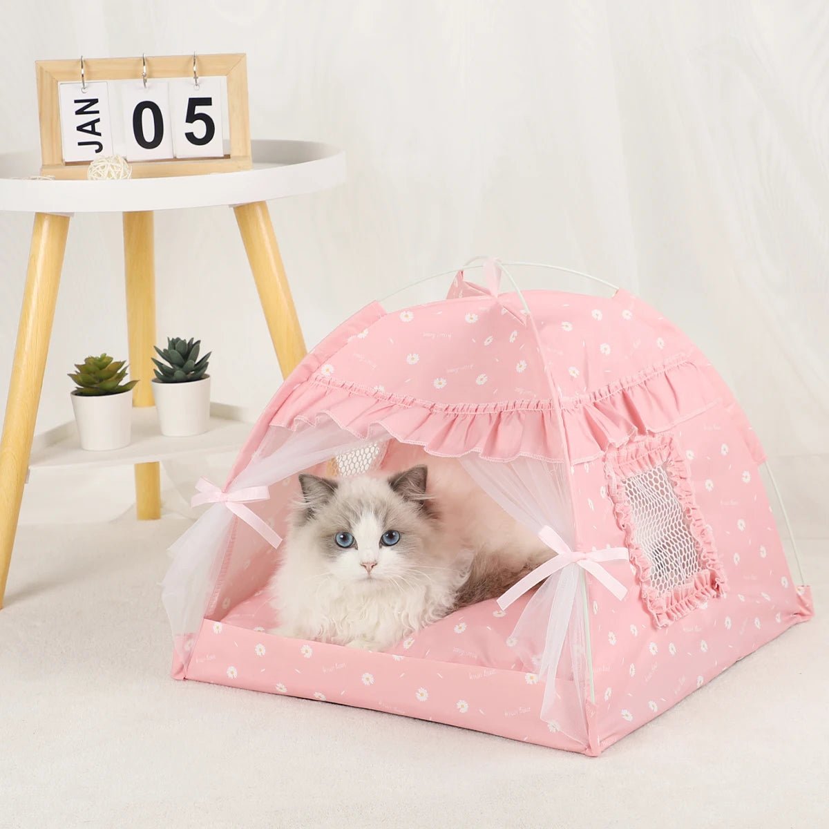 Pet Tent Bed Cats House Supplies Products Accessories Warm Cushions Furniture Sofa Basket Beds Winter Clamshell Kitten Tents Cat - Eco and More Pet Store