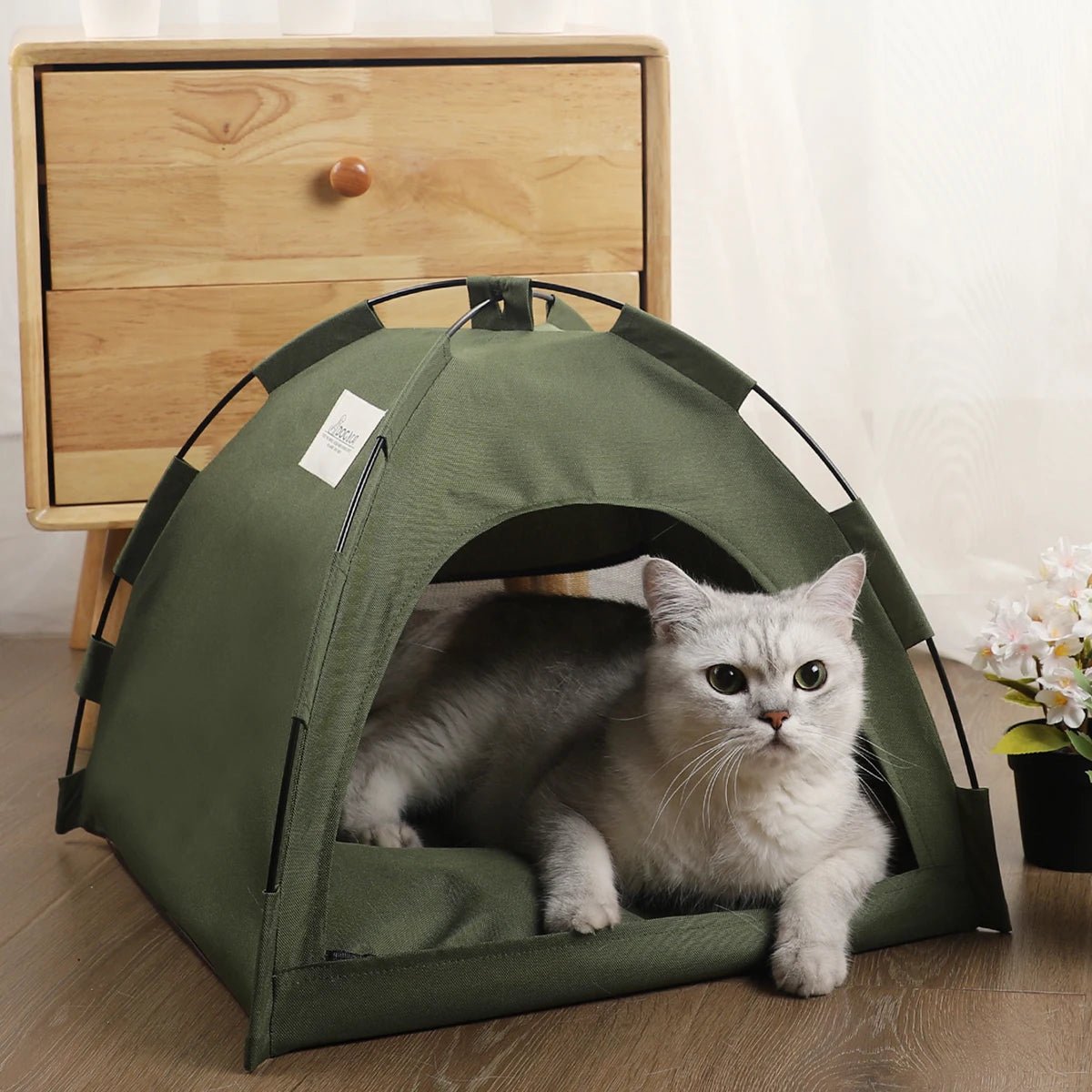 Pet Tent Bed Cats House Supplies Products Accessories Warm Cushions Furniture Sofa Basket Beds Winter Clamshell Kitten Tents Cat - Eco and More Pet Store