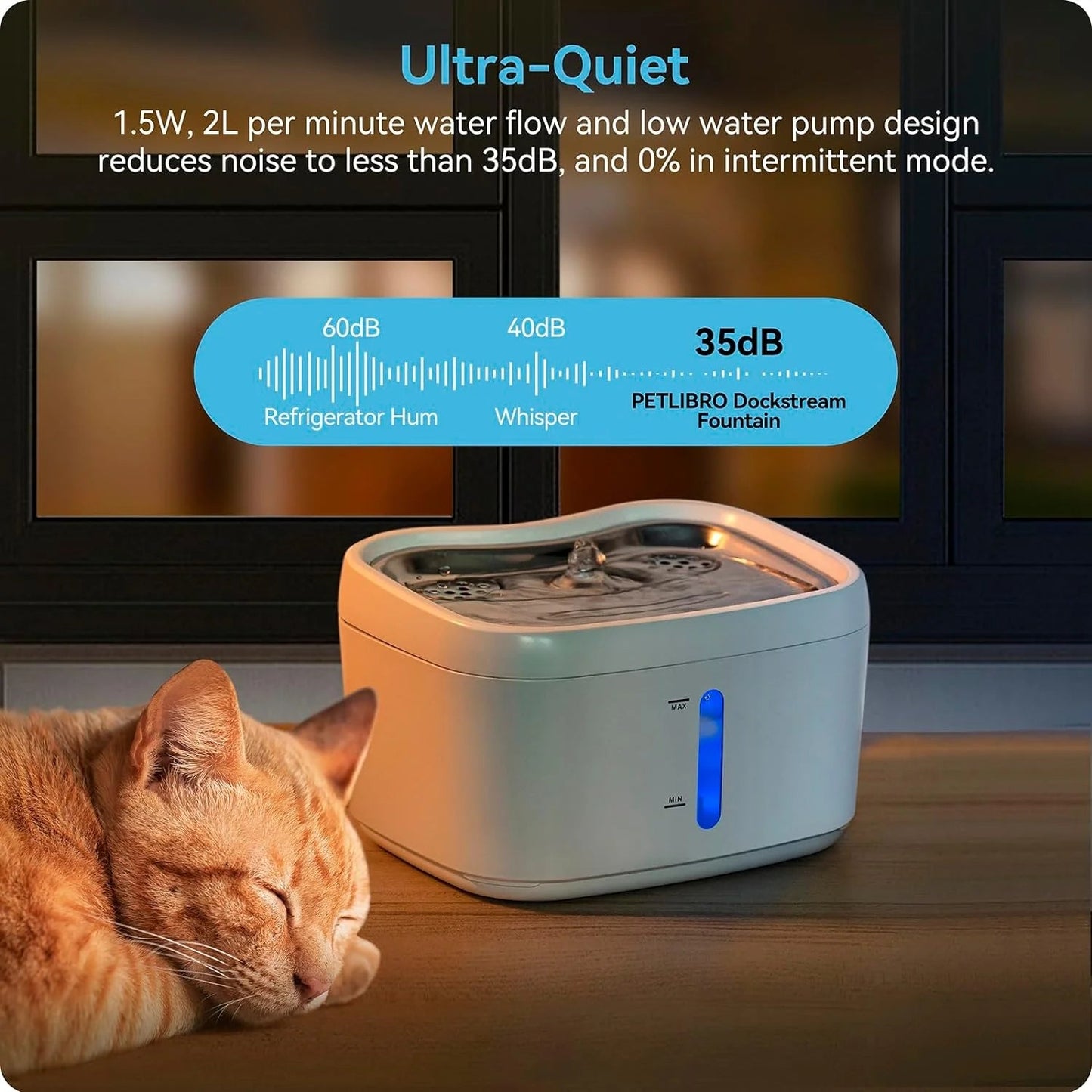 Pet Water Fountain | Water Dispenser with Smart Pump - Eco and More Pet Store DBA Overseen