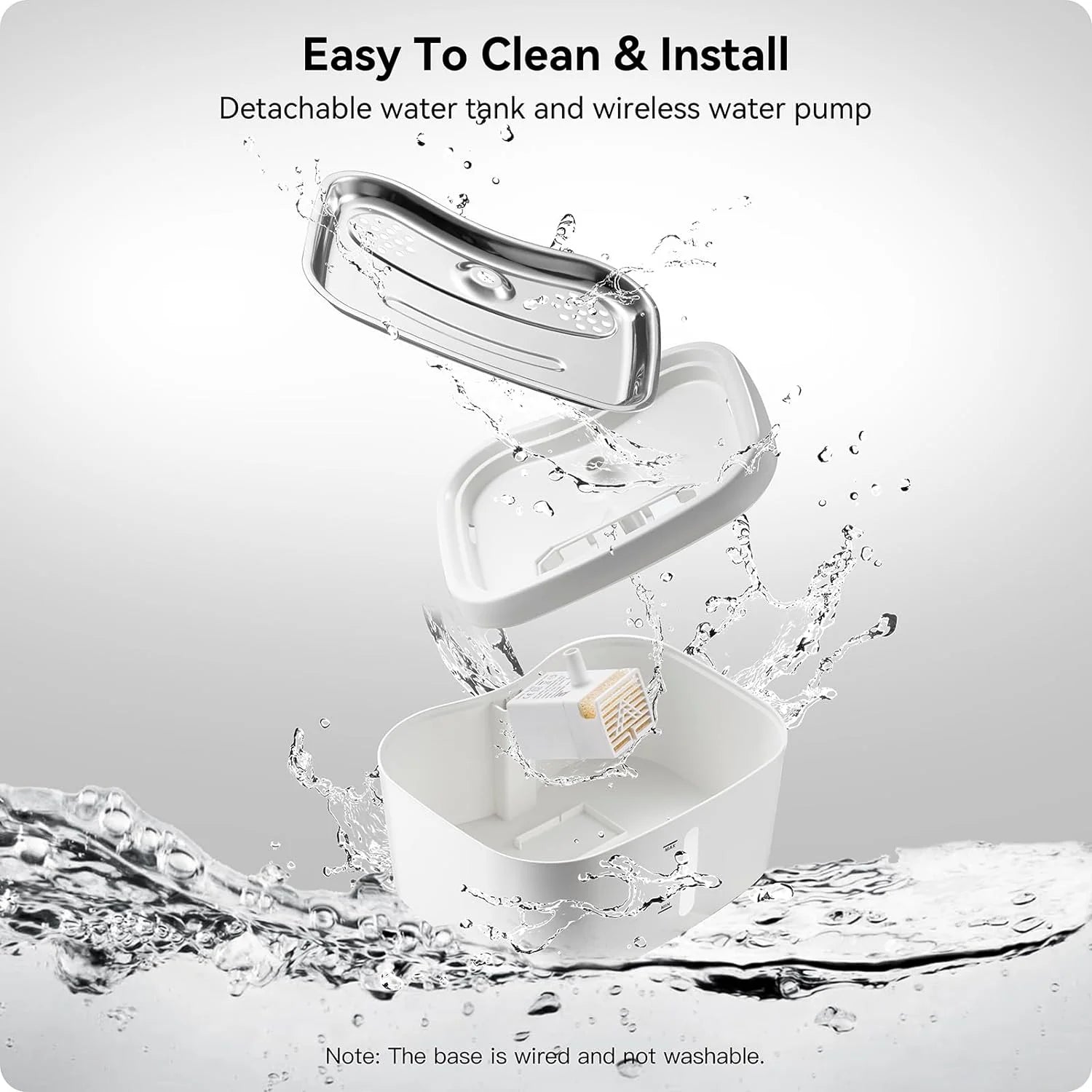 Pet Water Fountain | Water Dispenser with Smart Pump - Eco and More Pet Store DBA Overseen