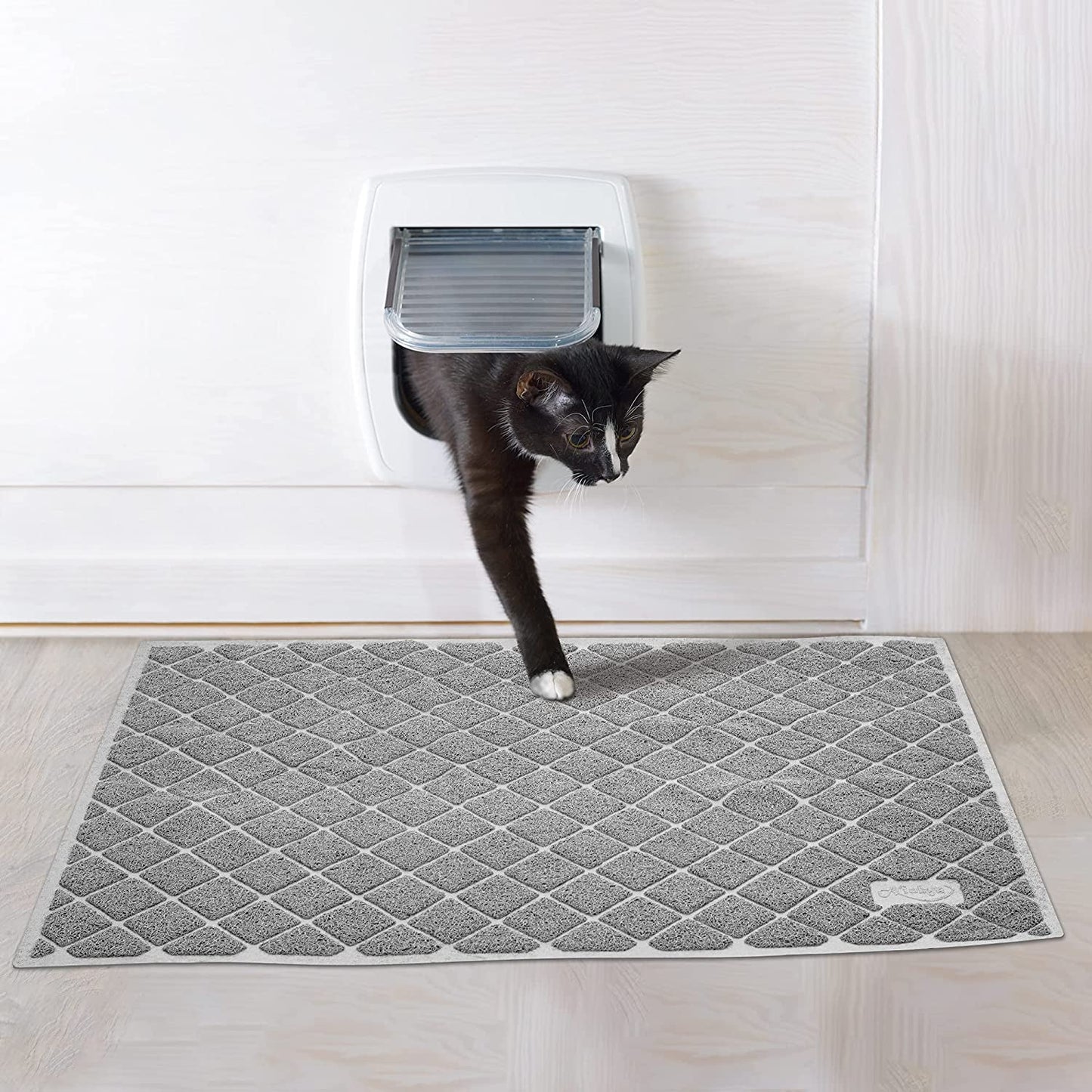 Premium Cat Litter Mat, Litter Box Mat with Non - Slip and Waterproof Backing, Litter Trapping Mat Soft on Kitty Paws and Easy to Clean, Cat Mat Traps Litter from Box - Eco and More Pet Store