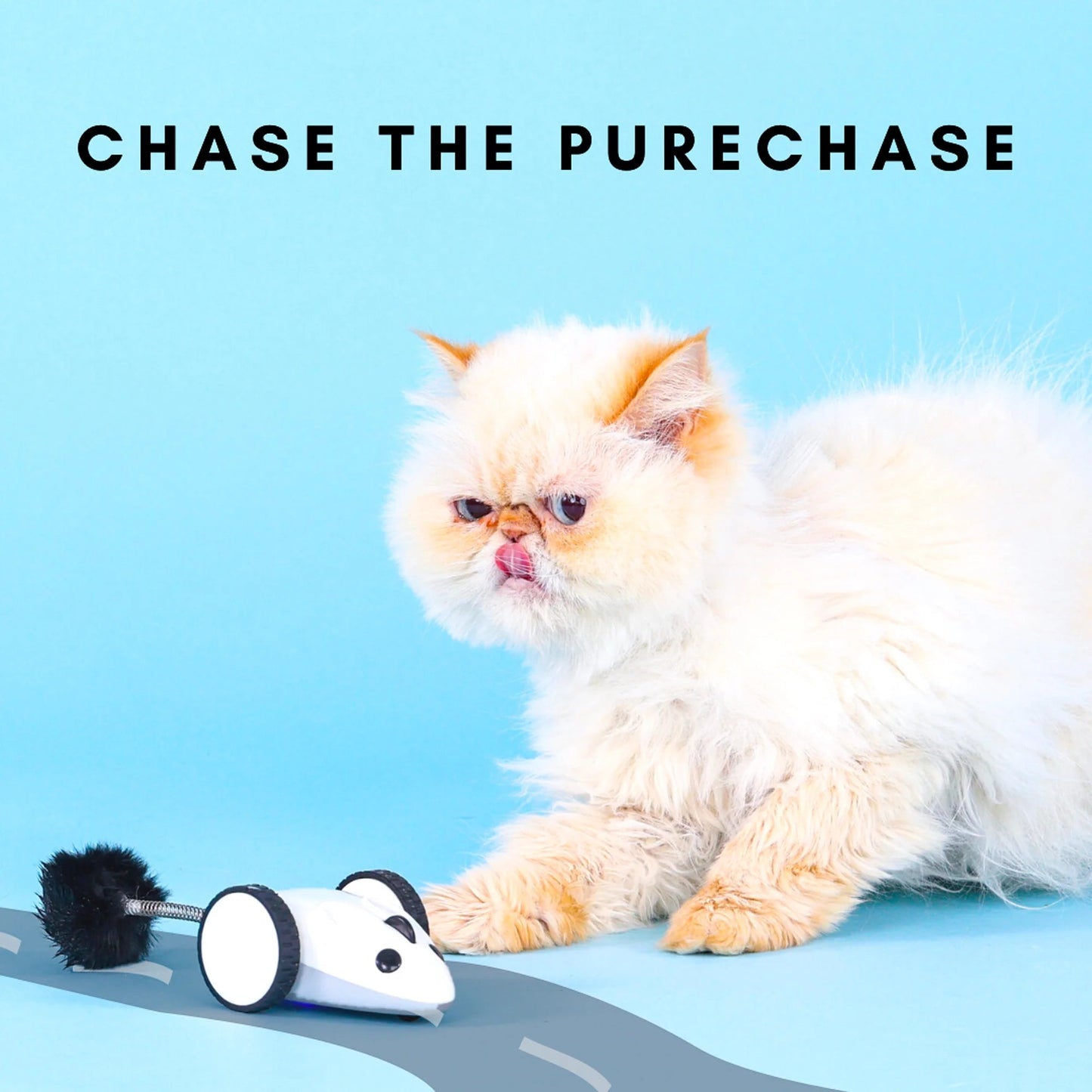 Purechase Smart Cat Toy, Interactive Automatic Mouse Shaped Toy for Pets, App Enabled with Adjustable Speed, Flip Modes, Replaceable Plush Tail and USB Charging for Kittens and Dogs - Eco and More Pet Store