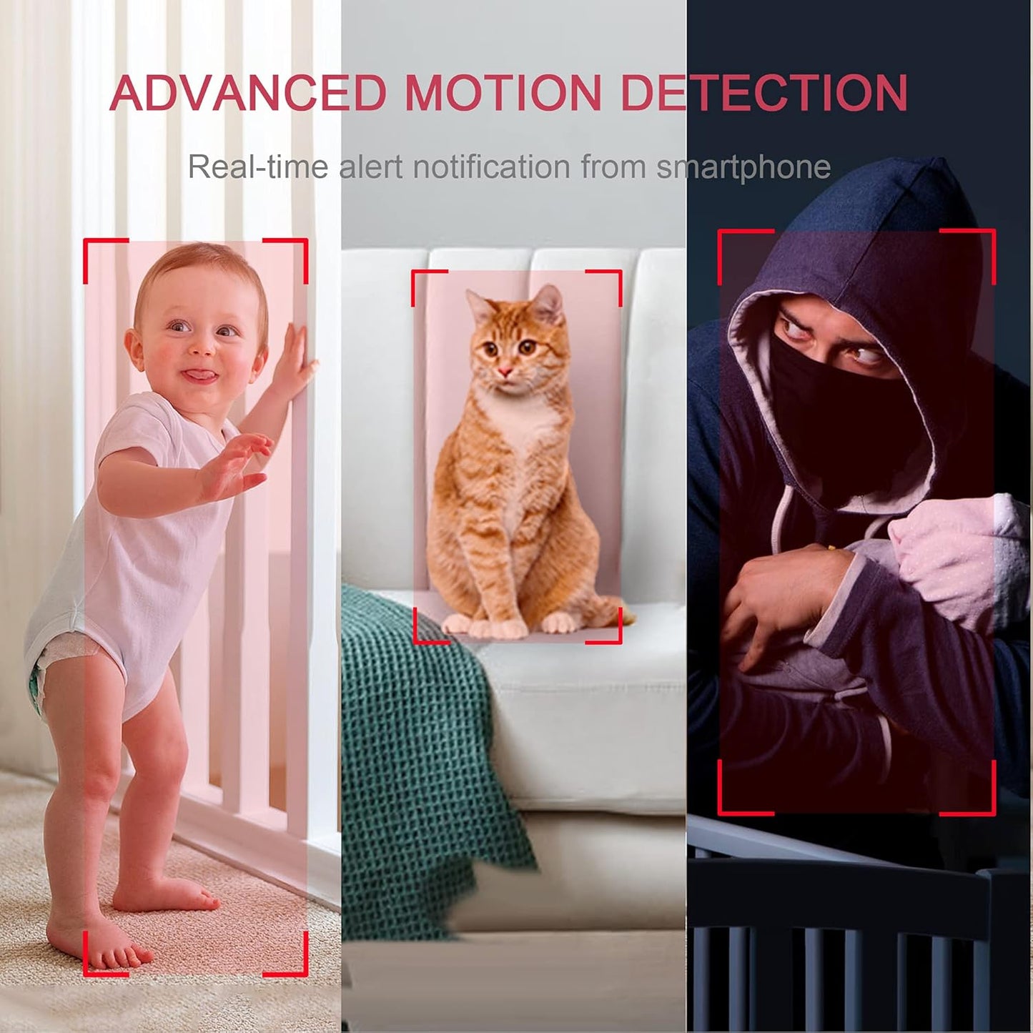 Security Cameras | 4Pcs, Home Security Camera Indoor 1080P, Wi - Fi Cameras Wired for Pet, Motion Detection, Two - Way Audio, Night Vision, Phone App, Works with Alexa, Ios & Android & Web Access - Eco and More Pet Store DBA Overseen