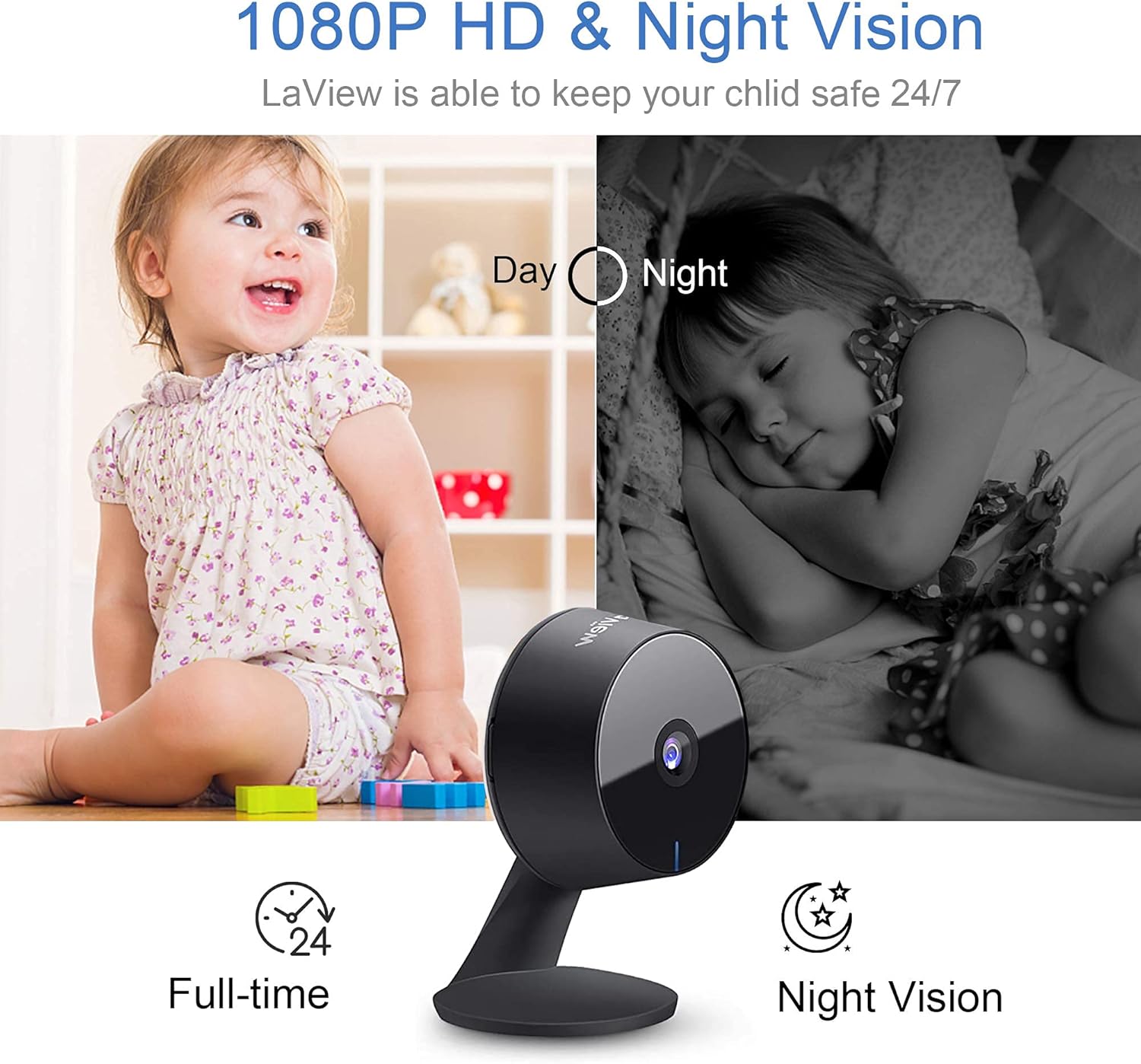 Security Cameras | 4Pcs, Home Security Camera Indoor 1080P, Wi - Fi Cameras Wired for Pet, Motion Detection, Two - Way Audio, Night Vision, Phone App, Works with Alexa, Ios & Android & Web Access - Eco and More Pet Store DBA Overseen