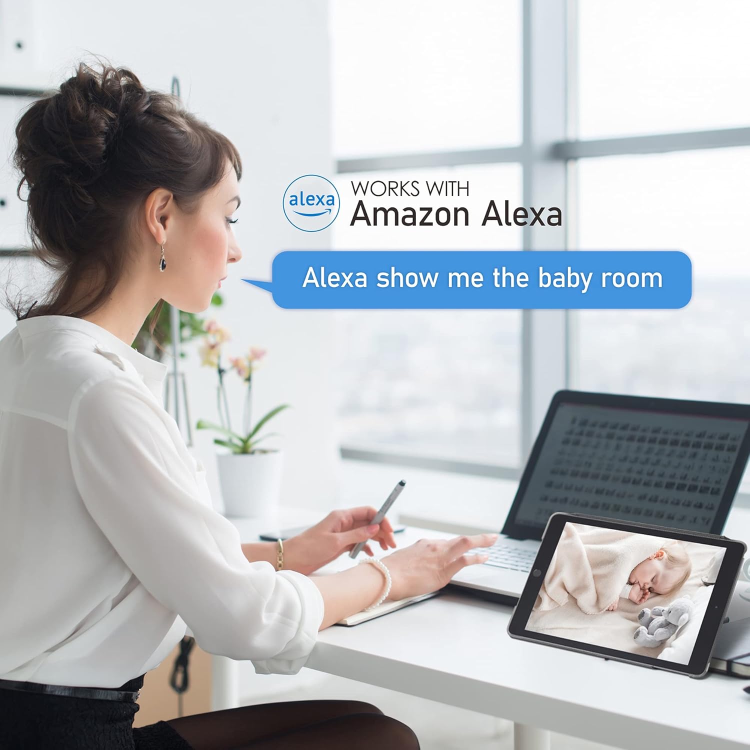 Security Cameras | 4Pcs, Home Security Camera Indoor 1080P, Wi - Fi Cameras Wired for Pet, Motion Detection, Two - Way Audio, Night Vision, Phone App, Works with Alexa, Ios & Android & Web Access - Eco and More Pet Store DBA Overseen