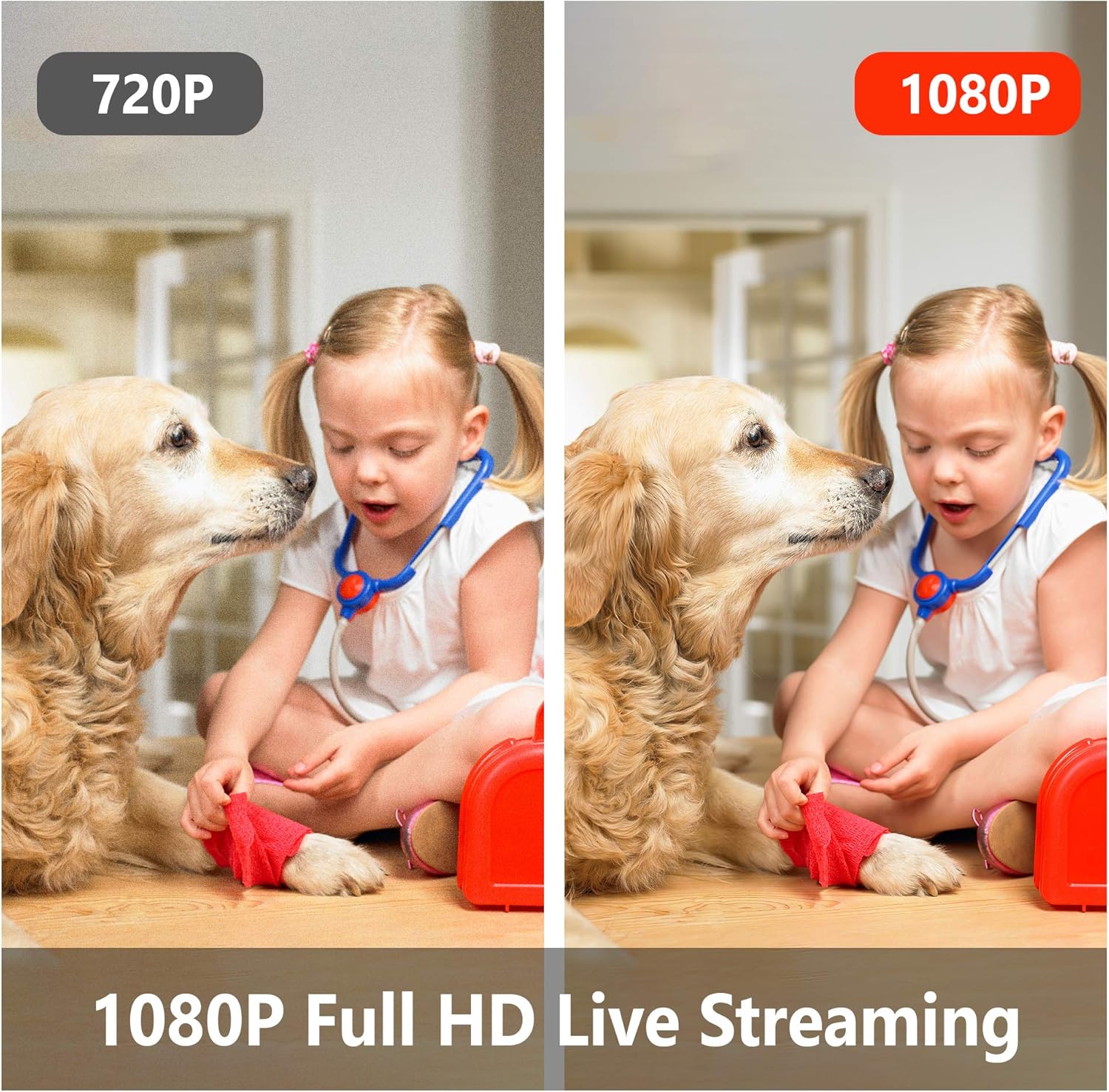 Security Cameras | 4Pcs, Home Security Camera Indoor 1080P, Wi - Fi Cameras Wired for Pet, Motion Detection, Two - Way Audio, Night Vision, Phone App, Works with Alexa, Ios & Android & Web Access - Eco and More Pet Store DBA Overseen