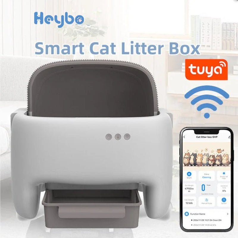 Self Cleaning Litter Box | Automatic Cat Litter Box with Safety Protection - Eco and More Pet Store DBA Overseen
