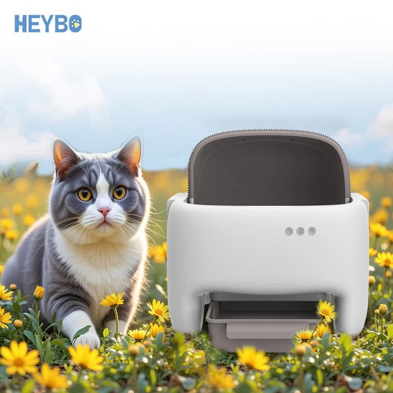 Self Cleaning Litter Box | Automatic Cat Litter Box with Safety Protection - Eco and More Pet Store DBA Overseen