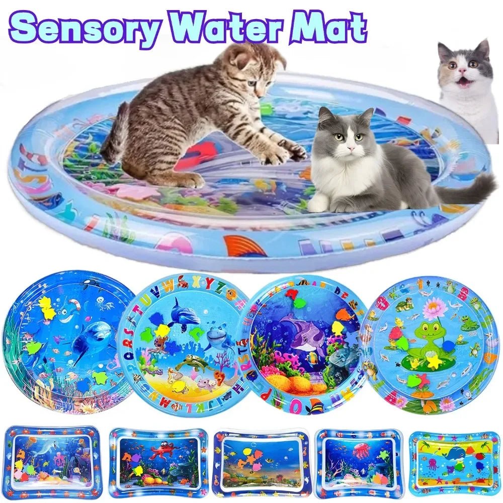 Sensory Water Mat Thickened Sensor Play Water Sensor Cat Mat Pet Supplies Cleaning Cooling Mat Summer Cat Pets Accessories - Eco and More Pet Store