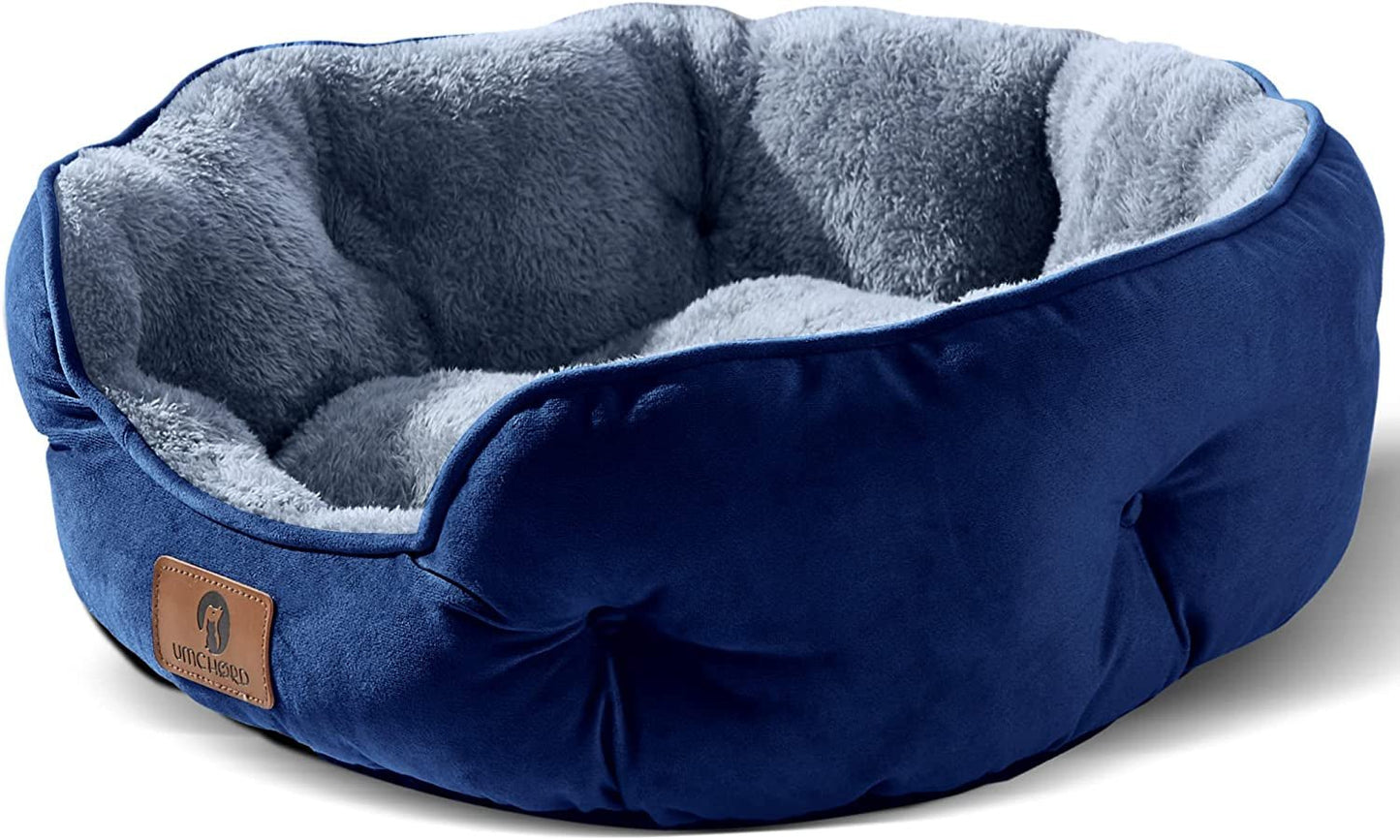 Small Dog Bed for Small Dogs, Cat Beds for Indoor Cats, Pet Bed for Puppy and Kitty, Extra Soft & Machine Washable with Anti - Slip & Water - Resistant Oxford Bottom, Brown, 20 Inches - Eco and More Pet Store