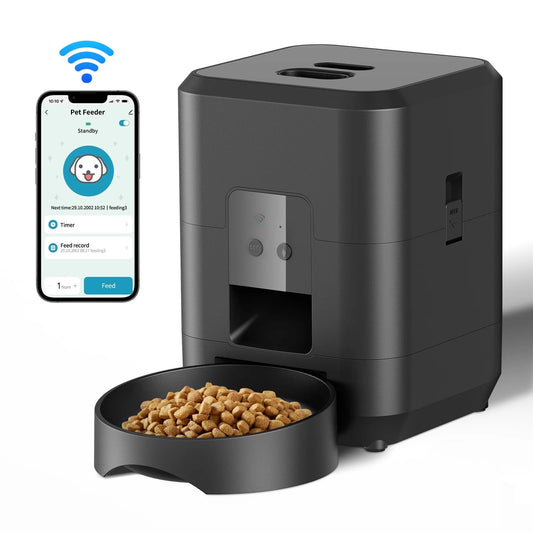 Smart Pet Feeder | Automatic, 2L Capacity for Cats & Dogs - Eco and More Pet Store DBA Overseen