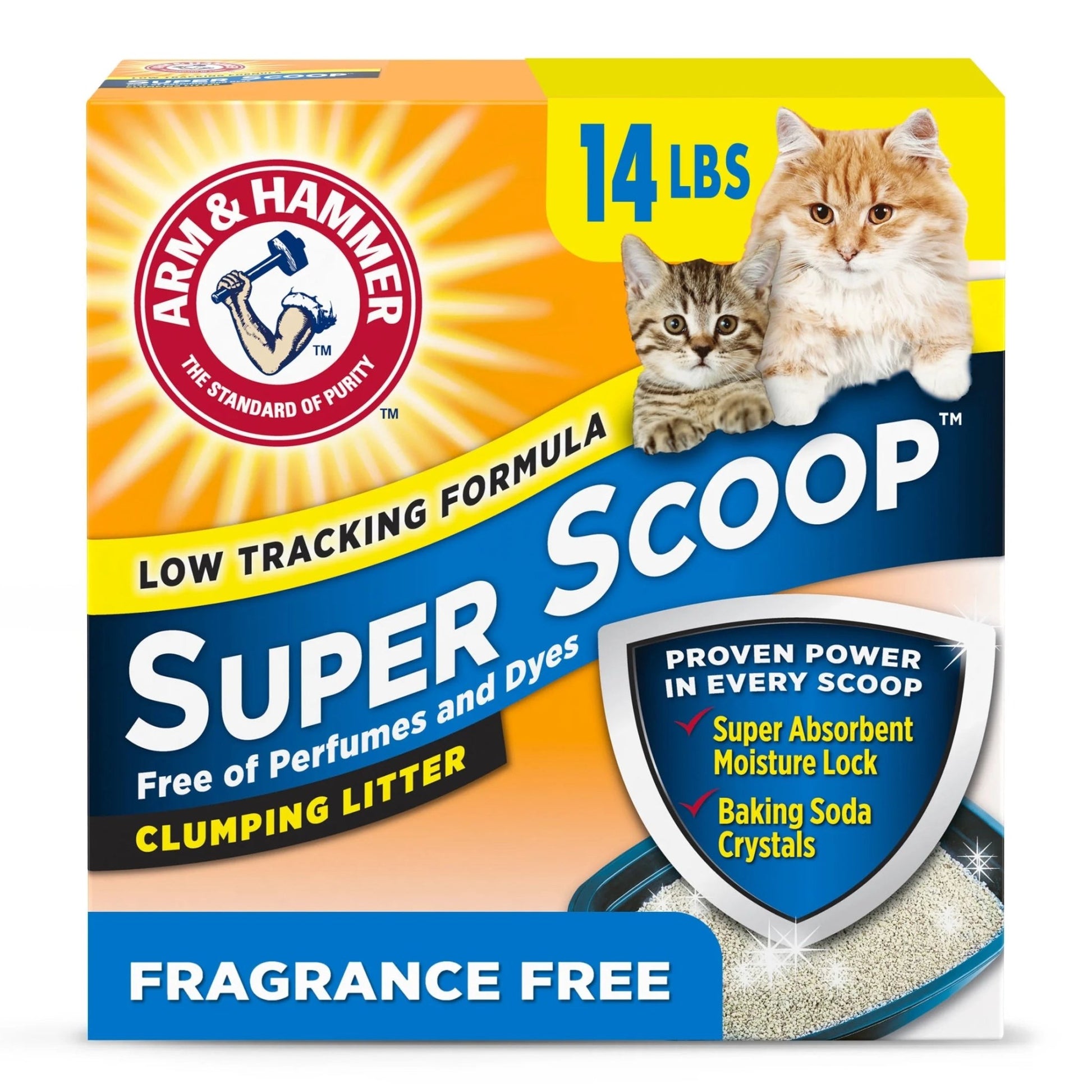 Super Scoop Fragrance Free Clumping Clay Cat Litter, 14 Lb - Eco and More Pet Store DBA Overseen