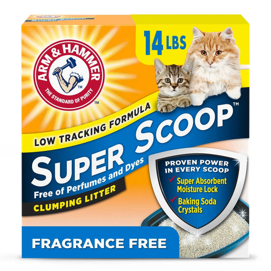 Super Scoop Fragrance Free Clumping Clay Cat Litter, 14 Lb - Eco and More Pet Store DBA Overseen