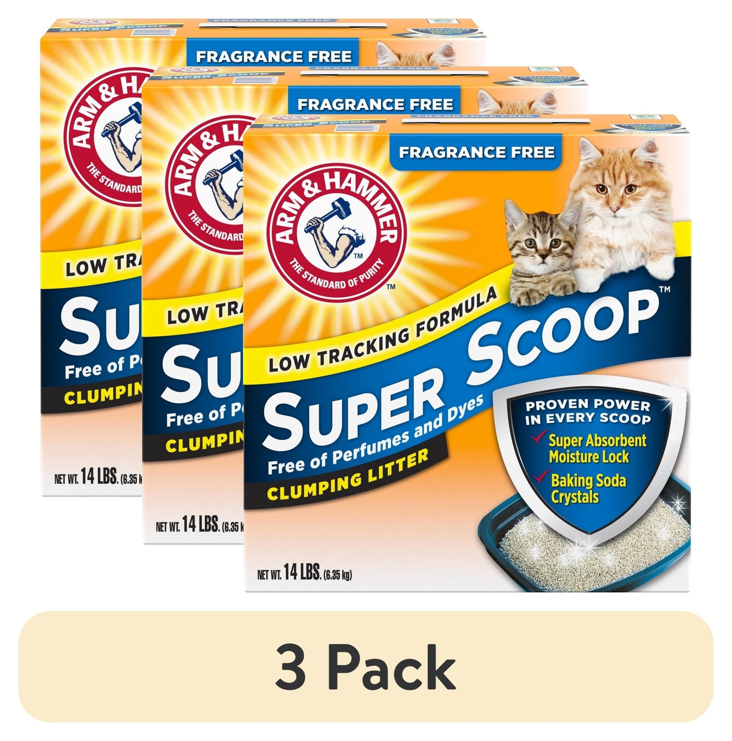 Super Scoop Fragrance Free Clumping Clay Cat Litter, 14 Lb - Eco and More Pet Store DBA Overseen