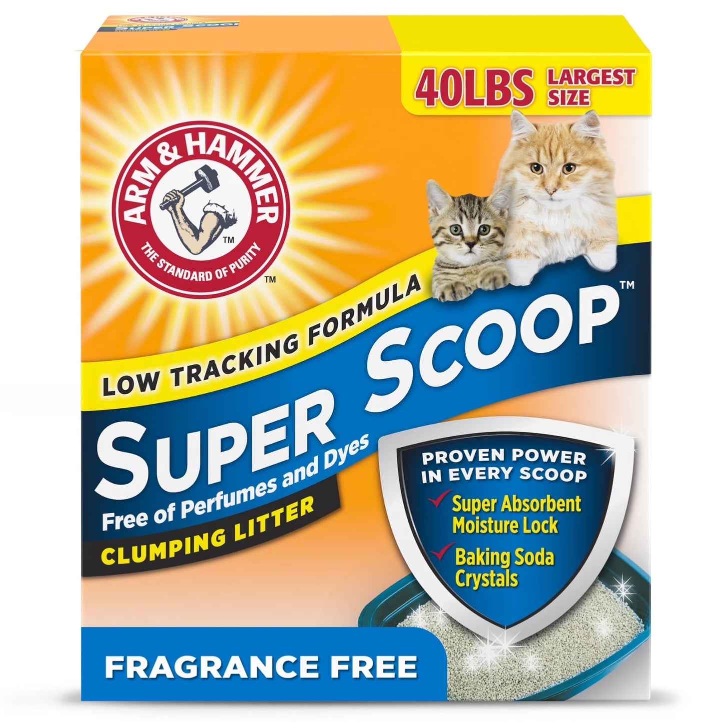 Super Scoop Fragrance Free Clumping Clay Cat Litter, 14 Lb - Eco and More Pet Store DBA Overseen