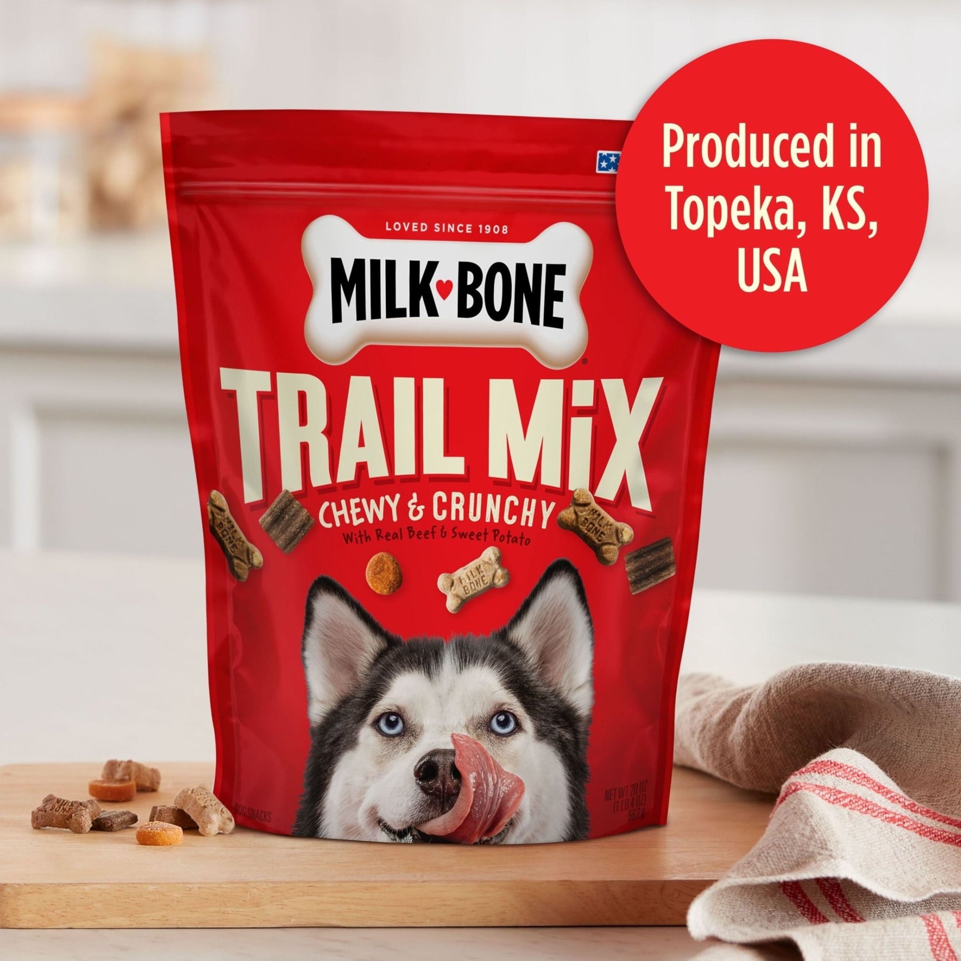 Trail Mix with Real Beef & Sweet Potato Dog Treats, 20 Oz Bag - Eco and More Pet Store