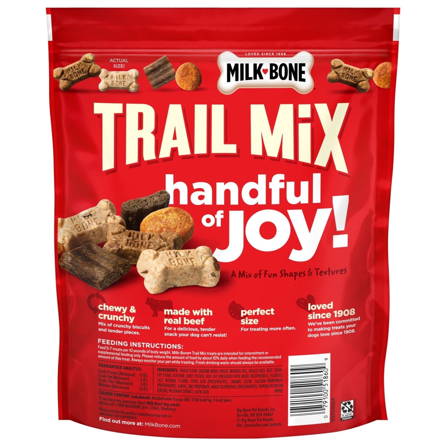 Trail Mix with Real Beef & Sweet Potato Dog Treats, 20 Oz Bag - Eco and More Pet Store