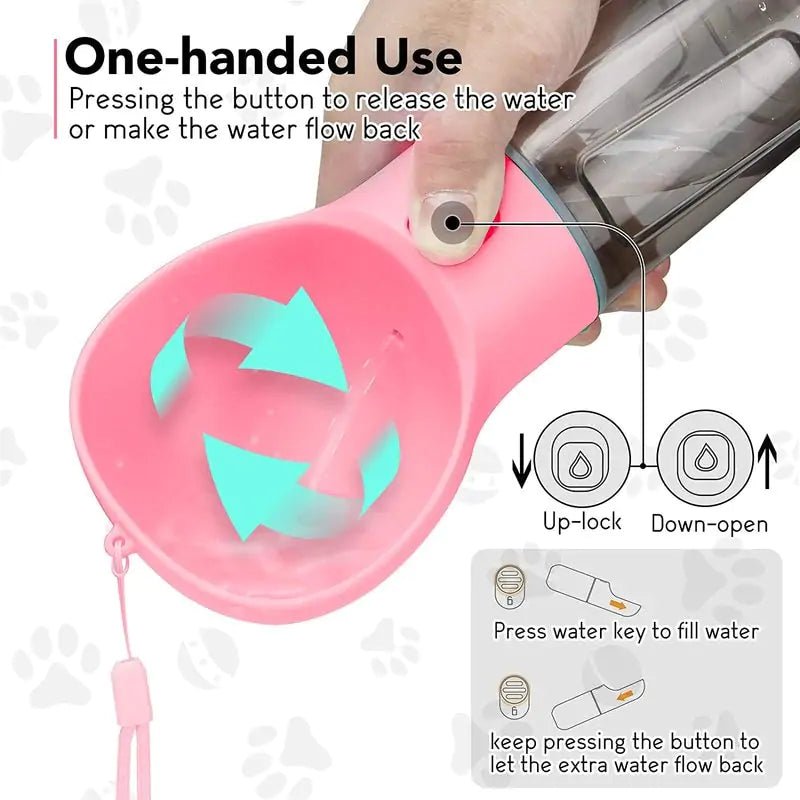 Travel Pet Drinker & Poop Dispenser: Hydration & Waste Solution - Eco and More Pet Store