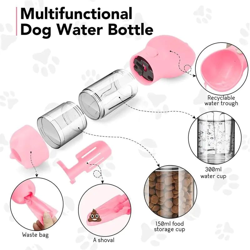 Travel Pet Drinker & Poop Dispenser: Hydration & Waste Solution - Eco and More Pet Store