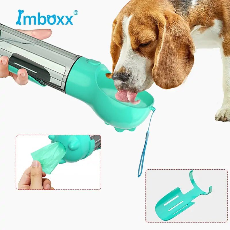 Travel Pet Drinker & Poop Dispenser: Hydration & Waste Solution - Eco and More Pet Store