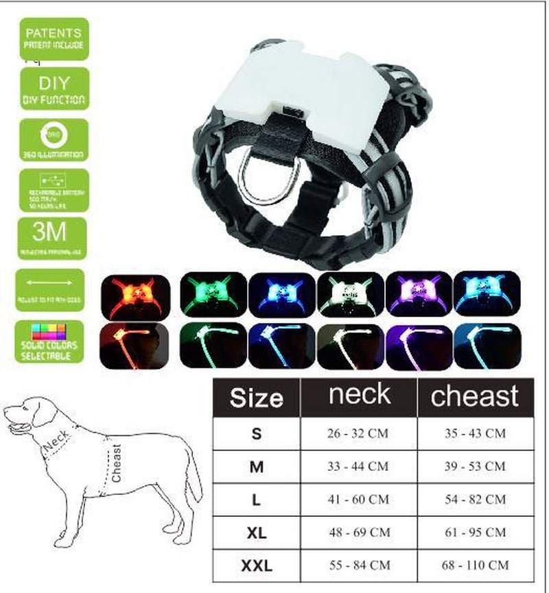 Usb Rechargeable Led Pet Collar - Illuminate Your Dog'S Style! - Eco and More Pet Store