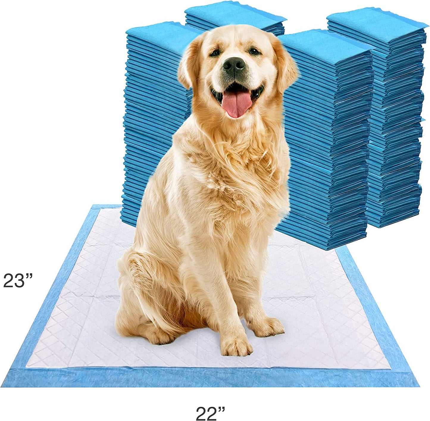 Wee - Wee Superior Performance Pee Pads for Dogs of All Sizes, Leak - Proof Floor Protection Dog & Puppy Quilted Potty Training Pads, Unscented, 22" X 23" (200 Count) - Eco and More Pet Store