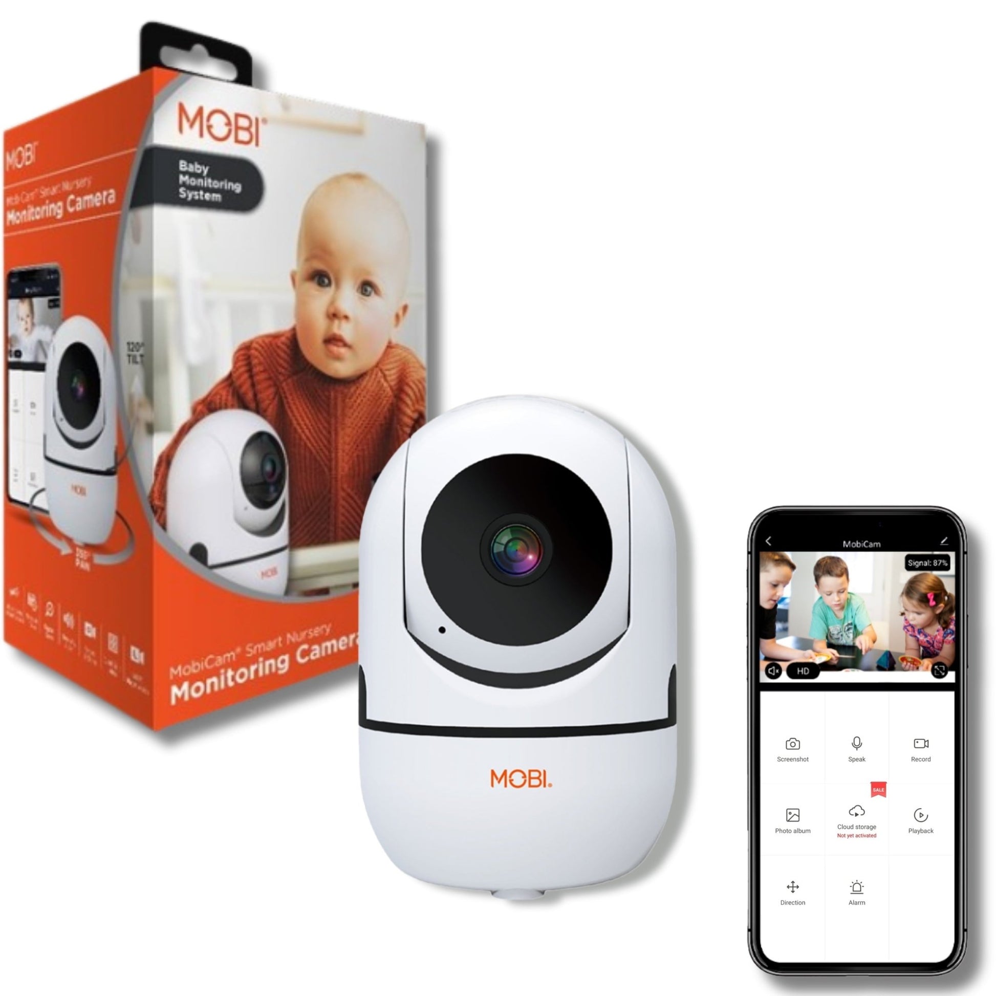 Wi - Fi Pan & Tilt Smart Nursery Monitoring Camera, Baby Video Monitor, Night Vision, Motion Detection, Full HD, Two - Way Audio, Remote View & Recording with Free Smart App - Eco and More Pet Store